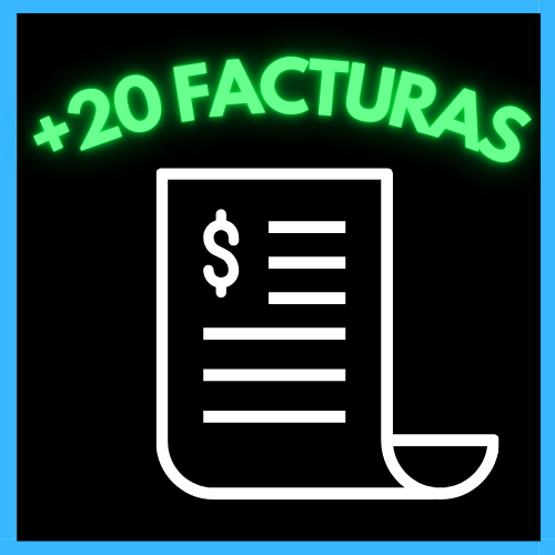 PACK +20 FACTURAS!!